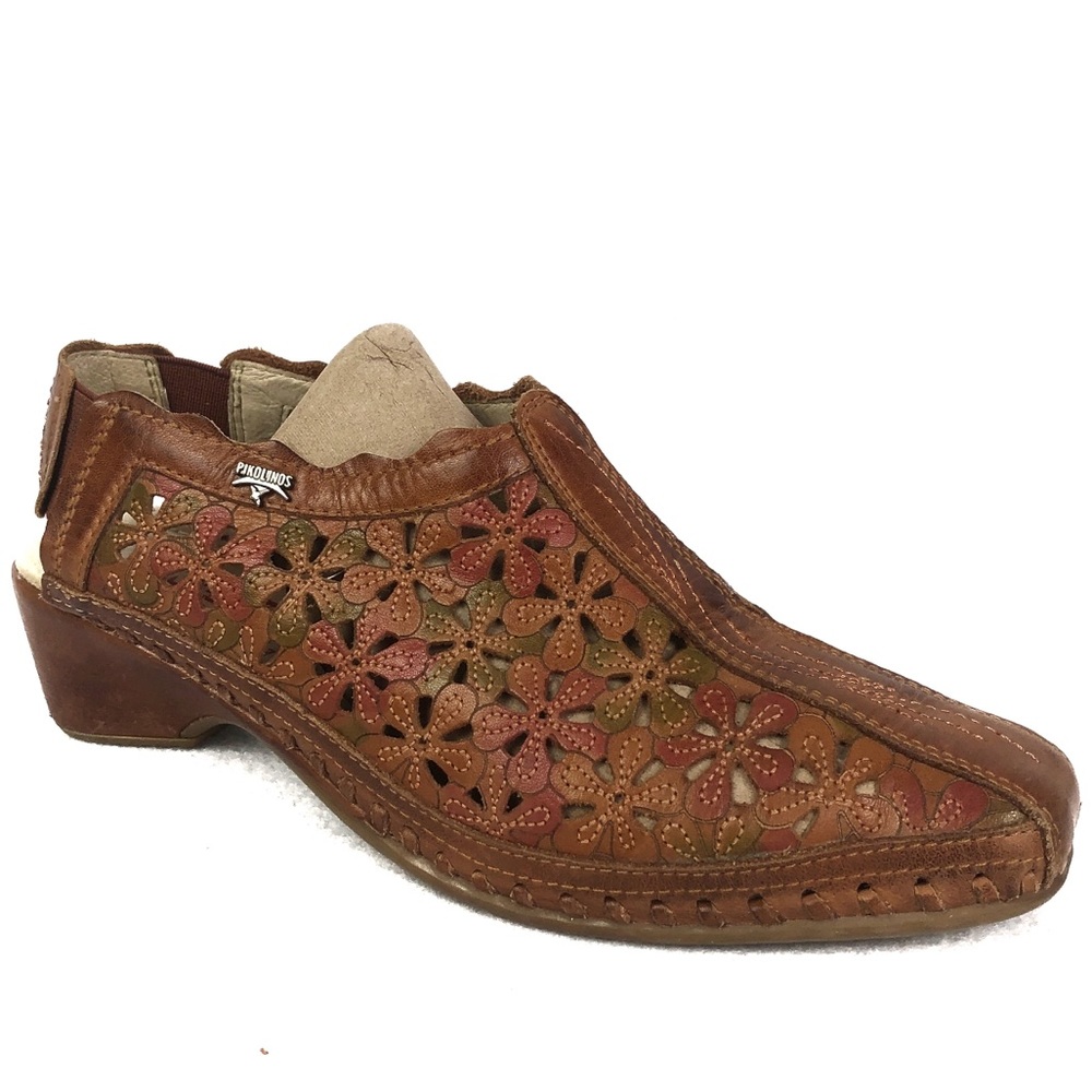 Pikolinos | Women’s Floral Leather Romana Sandals
